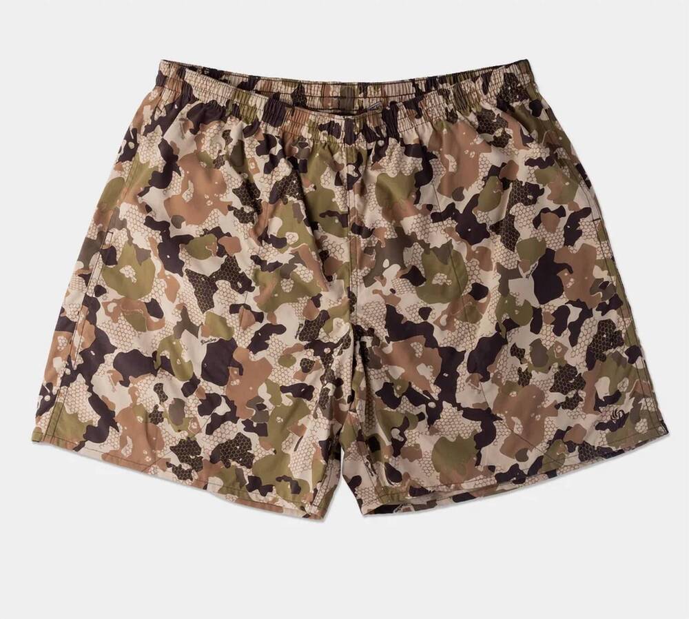 NEW DUCK CAMP men's scout pull-on shorts in wetland